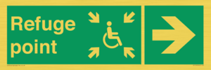 Refuge point right arrow